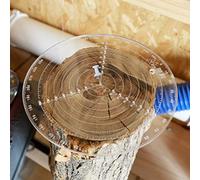 Buscador de centro redondo, herramienta de búsqueda de centro de acrílico de 200 mm con buena transmisión de luz y alta definición, brújula de carpintería para torno y madera