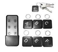 Buscador de control remoto, juego de rastreador de llaves inalámbrico con 6 receptores y 1 transmisor para un alcance de hasta 131 pies, alarma de sonido de 90 dB con función de localizador