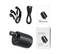 Buscador de fugas de agua portátil con amplificación de sonido 13000x, detector acústico de alta sensibilidad para tuberías y paredes, larga vida, negro