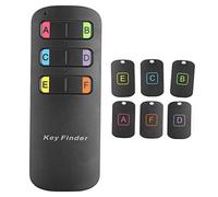 Buscador de Llaves, Buscador de Llaves Inalámbrico Anti-Perdidas, Alarma de Sonido Remoto, Recordatorio de Localizador, con Receptores de 6 Piezas, Rastreador de Llaves, Rastreador de Mascotas, Rastre