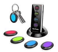 Buscador de llaves, midlocater 80dB+ RF, localizador de artículos con rango de trabajo de 131 pies, localizador de control remoto inalámbrico, localizador de llaves para encontrar cartera, llaves,