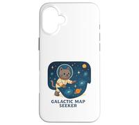 Buscador de mapas cósmicos galácticos Búsqueda Carcasa para iPhone 16 Plus