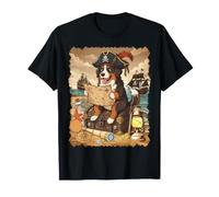 Buscador de mapas del Tesoro del capitán Pirata del Perro de montaña de B Camiseta