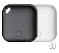 Buscador de Objetos Bluetooth 2 Piezas, Air Tracker Tag Compatible con Apple Buscar(Sólo iOS), IP67 Impermeable, Batería Reemplazable, 90dB Localizador para Llaves, Carteras, Bolsos, Equipaje, Mochila