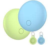 Buscador de Objetos Bluetooth 2 Piezas, Air Tracker Tag Compatible con Apple Buscar(Sólo iOS), Localizador para Llaves, Cartera, Equipaje, Mochila, Batería Reemplazable, IP67 Impermeable