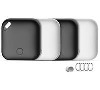 Buscador de Objetos Bluetooth 4 Piezas, Air Tracker Tag Compatible con Apple Buscar(Sólo iOS), IP67 Impermeable, Batería Reemplazable, 90dB Localizador para Llaves, Carteras, Bolsos, Equipaje, Mochila