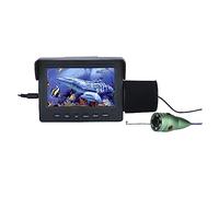 Buscador de Peces 15M/30M, 1000TVL, cámara Pesca submarina, Monitor LCD 4,3 Pulgadas, 6 uds., 1W, LED Blanco, visión Nocturna for Barco del Lago de Hielo(15M-W)