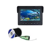 Buscador de Peces 15M/30M, 1000TVL, cámara Pesca submarina, Monitor LCD 4,3 Pulgadas, 6 uds., 1W, LED Blanco, visión Nocturna for Barco del Lago de Hielo(30M-W)