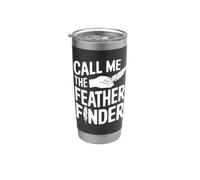 Buscador de plumas divertido para observar aves Vaso térmico de acero inoxidable de doble pared