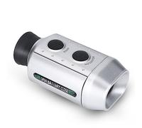 Buscador de Rango de Golf, telescopio monocular de Mano al Aire Buscador de Rango Medidor de Distancia Probador Láser de Golf (Plateado)