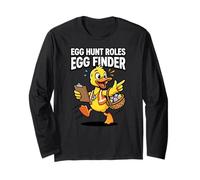 Buscador de Roles de Caza de Huevos Equipo de Pascua de Pato Manga Larga