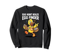 Buscador de Roles de Caza de Huevos Equipo de Pascua de Pato Sudadera