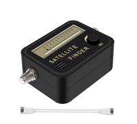 Buscador de satélite, medidor de señal de alineación, Receptor for Dish TV, LNB, Amplificador de señal Digital Direc, buscador de satélite Fácil de localizar(Added White Cable)