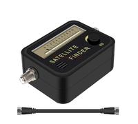 Buscador de satélite, medidor de señal de alineación, Receptor for Dish TV, LNB, Amplificador de señal Digital Direc, buscador de satélite Fácil de localizar(Added Black Cable)