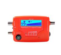 Buscador de señal de satélite y TV 2 en 1 LCD digital buscador de satélite portátil antena de TV medidor de fuerza de señal medidor de señal Fg con brújula alarma zumbador