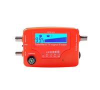 Buscador de señal de TV y satélite 2 en 1 con medidor de señal de Intensidad de señal de TV Digital LCD con Alarma de brújula Pantalla LCD
