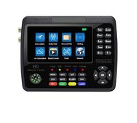 Buscador de TV satelital V10 con Pantalla LCD de 4,3 Pulgadas DVB-S/S2/S2X/T/T2/C medidor de TV Receptor de señal para solucionar Problemas