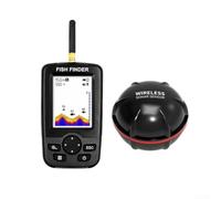 Buscador inalámbrico de peces 100 m de rango detector de sonar portátil para barco para kayak pesca en hielo profundidad 45 m