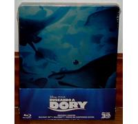 BUSCANDO A DORY (Finding Dory) STEELBOOK BLU-RAY 3D+2 BLU-RAY NUEVO DISNEY A-B-C