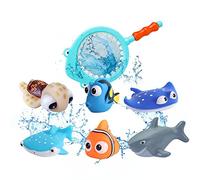 Buscando a Nemo Toys - 7 piezas Buscando a Dory Nemo Bath Squirters Juguetes de baño Flotante Squirt Juguete de baño para bebés niños pequeños ducha y bañera