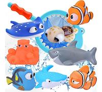 Buscando a Nemo Toys - 9 piezas Buscando a Dory Nemo Bath Squirters Juguetes de baño flotantes para bebés y niños pequeños ducha y bañera