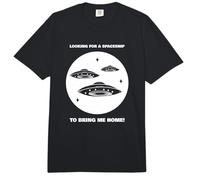 Buscando Una Nave Espacial para Llevarme A Casa Extraterrestre OVNI Divertido Comfort Colors Adult Heavyweight T-Shirt