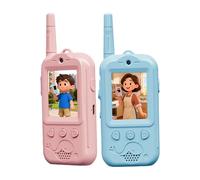 Buscapersonas Con Video Walkie-talkie Para Niños: Videoportero Inalámbrico Interactivo Para Padres E Hijos Para Exteriores Para Edades De 3 A 12 Años | Paquete De 2 Walkie Talkies De Vídeo Recargables