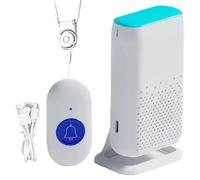 Buscapersonas inalámbricas para profesionales sanitarios: asistencia mediante botón de llamada con control remoto, alerta compacta | Botón inalámbrico versátil Zumbador inalámbrico Alerta de vida 4