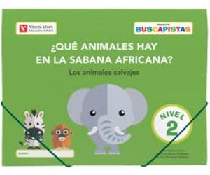 BUSCAPISTAS N-2¿QUE ANIMALES HAY EN LA SABANA (P4) - 9788468242514