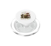 Buscar Alimentos es Divertido hasta Que no lo es | Planta de Calavera de Hongo Retro PopSockets PopGrip para MagSafe