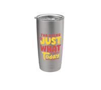 Buscar alimentos es justo lo que necesito hoy Diversión Vaso térmico de acero inoxidable de doble pared