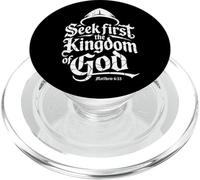 Buscar Primero el Reino Dios Mateo 6 33 Vintage Christian PopSockets PopGrip para MagSafe