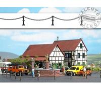 BUSCH 1023 Bolardo Con Cadena En Estilo 30CM Circa - Escala 1/87