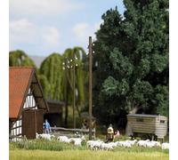 Busch 1569 5 Postes De Telégrafo De Madera