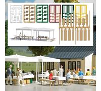 BUSCH 1830 Set De Soporte Catering Calle Food En Escala 1:87 H0