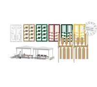 Busch 1830 - 1/87 / H0 Catering-Set Con Cocinero - Nuevo