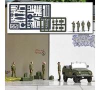 Busch 1936 - 1/87 / H0 4 Nva Soldados Parado - Nuevo