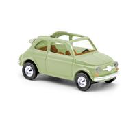 Busch 48781 Fiat 500 Cabriolet, Transformable, Verde, H0, Nuevo 2025