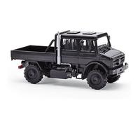 Busch 51085 - H0 - Mercedes-Benz Unimog U5023, Cabina Doble, Negro - Nuevo