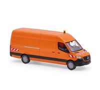 Busch 52636 - 1/87 Mercedes-Benz Sprinter Largo Rueda, Naranja Tráfico - Nuevo