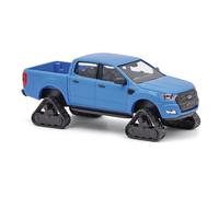 Busch 52849 Ford Ranger Con Tracción De Oruga, Azul, H0, Nuevo 2025