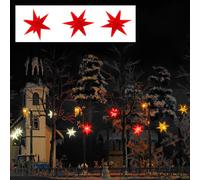 Busch 5416 - 1/87 / H0 Tres Estrellas De Navidad Brillantes - Nuevo