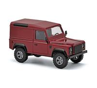 Busch 54357 1:87 Land Rover Defender 90 Kastenwagen, Rojo - Nuevo