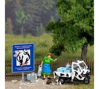 Busch 7720 Modelo Lechera Diorama Milk Seller - H0/00 Incl. POD