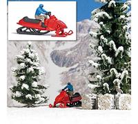 Busch 7818 - Motos de Nieve - Escala 1/87 - H0 - Accesorios para dioramas y Modelos de plástico - modelismo ferroviario