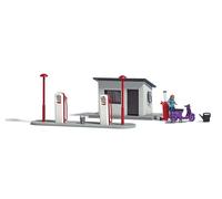 Busch 7832 - 1/87 H0 Gasolinera Con Motocicleta - Nuevo