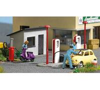 Busch 7832 Acción Juego: Gas Station Con Scooter