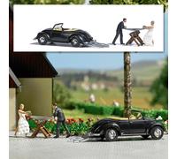 Busch 7980 Set De Acción Boda Novia Y Novio VW Hebmüller HO 1:87 NUEVO