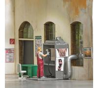 Busch 79905 - 1/87 / H0 Set De Acción: Pintor/Cabina - Nuevo