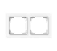 Busch-Jaeger 1722-44M 2CKA001754A4846 - Marco de protección (2 compartimentos), color blanco mate